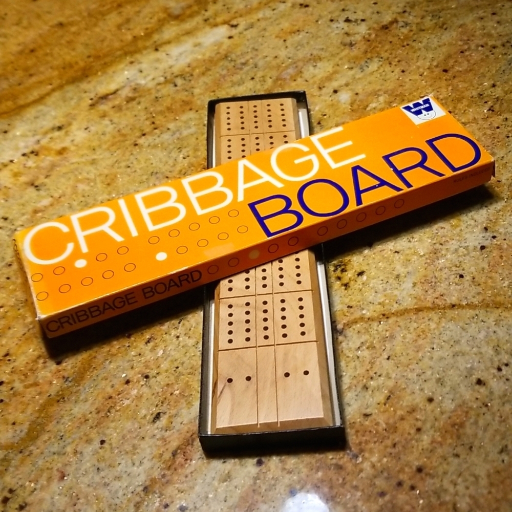 Vintage Cribbage Game Board by Whitman